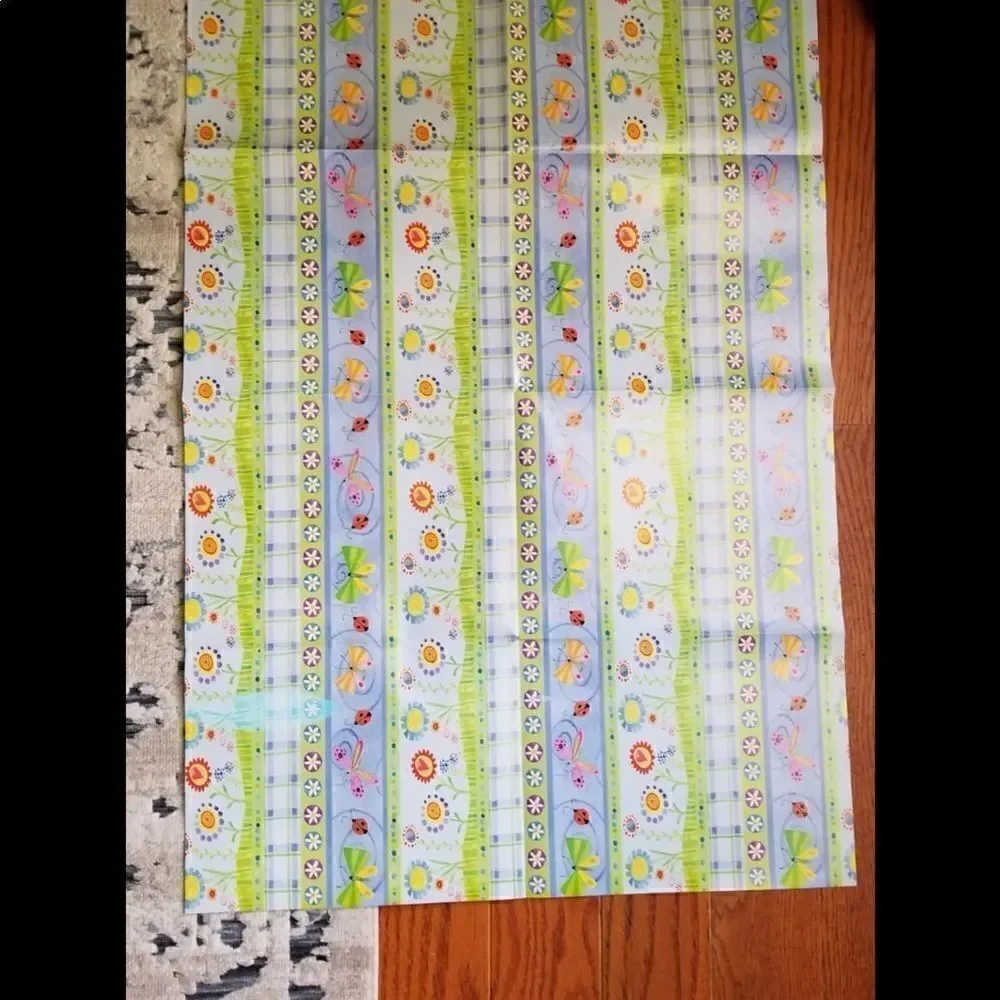 Vintage spring garden gift wrap